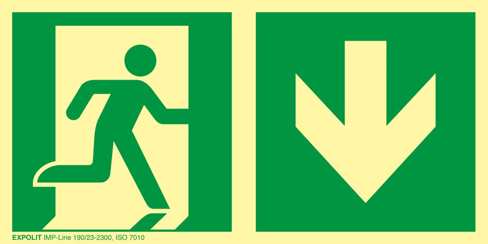 Rettungszeichen Notausgang Schilder Rettungszeichen Notausgang Schilder