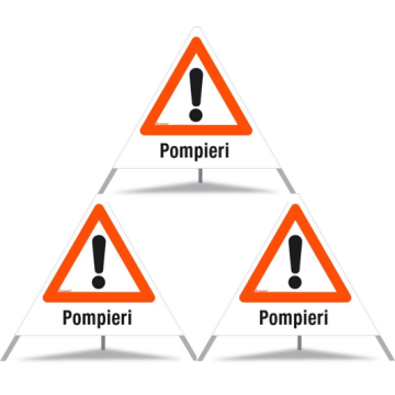 Signal pliant Triopan Pompieri