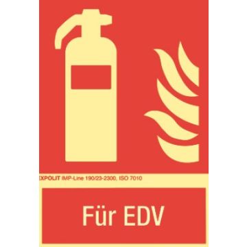 Kombischild "Für EDV"