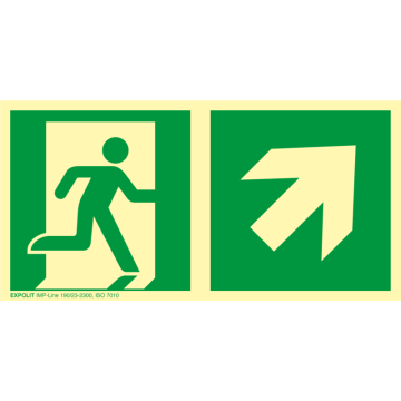 Rettungsweg Rechts Aufwärts