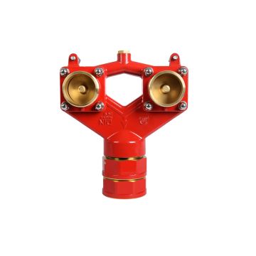 Division pour colonne montante sèche 2 ½ A debout, 45°