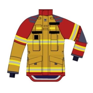 Veste feu courte Viking Performer gold/rouge type BERNE