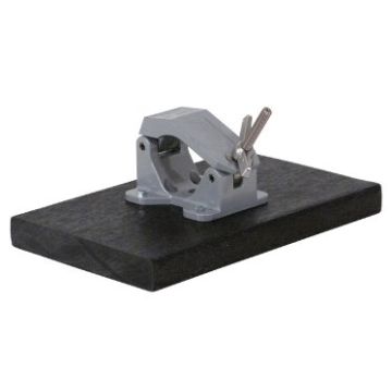 Plaque de clouage avec pince de fixation