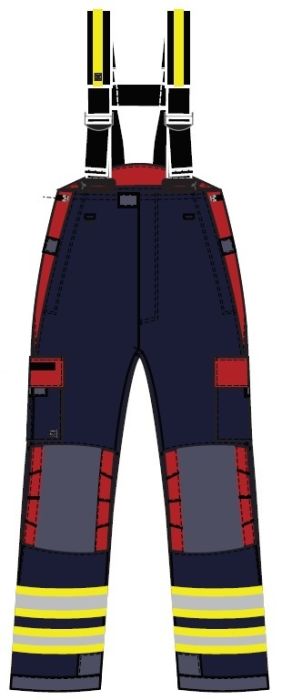Pantalon feu Viking Performer bleu/rouge type JOLIMONT