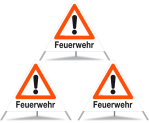 Triopan Faltsignal Feuerwehr