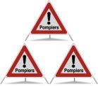 Triopan Faltsignal Pompiers !