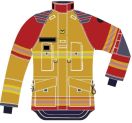 Veste feu courte Viking Performer gold/rouge type WERDENBERG