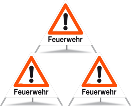 Triopan Faltsignal Feuerwehr