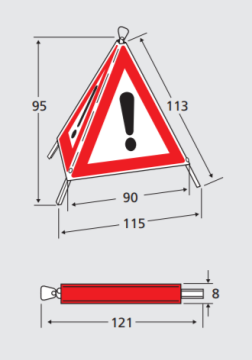 Triopan Faltsignal Feuerwehr