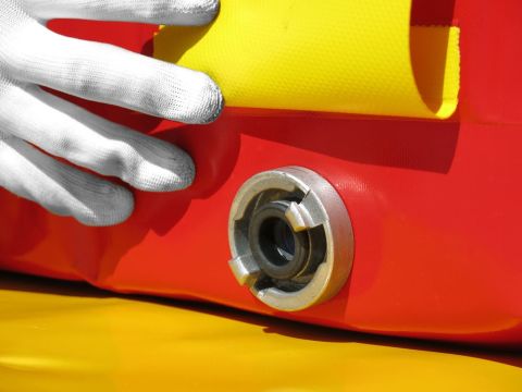 Bac de décontamination pour services incendie et de secours