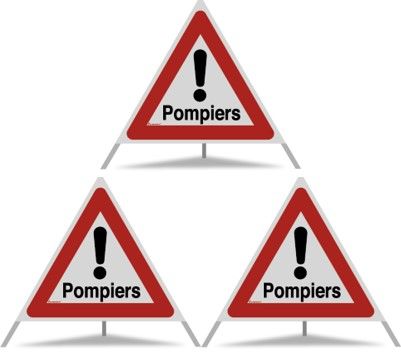 Triopan Faltsignal Pompiers !