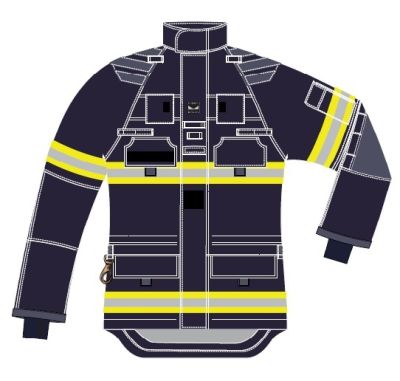 Veste feu courte Viking Performer bleue type GENEVE 