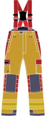 Pantalon feu Viking Performer gold/rouge type WERDENBERG