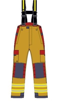 Pantalon feu Viking Performer gold/rouge type BERNE