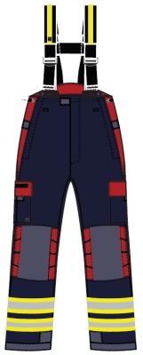 Pantalon feu Viking Performer bleu/rouge type JOLIMONT