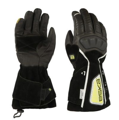 HELIOS 5F Flap Leder Feuerwehrhandschuh mit langer Stulpe