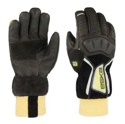 HELIOS-E 5F Leder Brandschutzhandschuh mit Strickbund