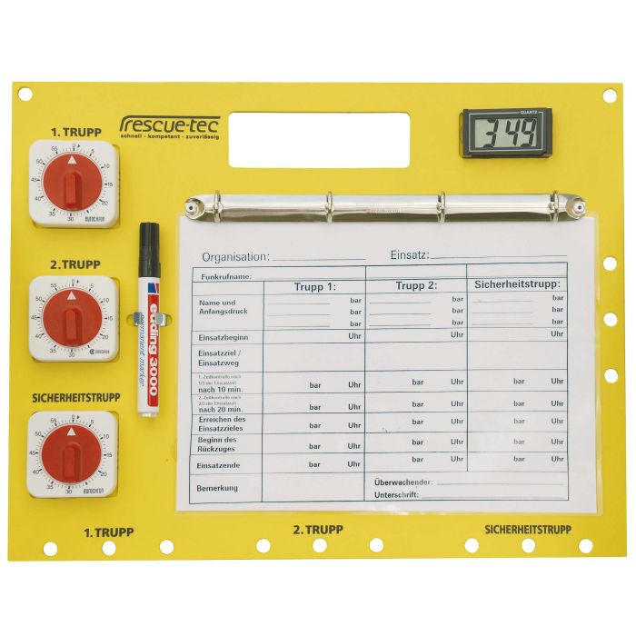 Atemschutzüberwachungstafel Quer