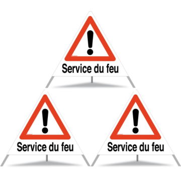 Signal pliant Triopan Service du feu