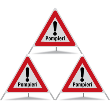 Signal pliant Triopan Pompieri