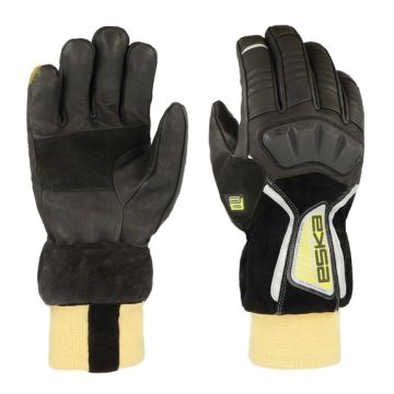 HELIOS-E 5F Gants de protection incendie en cuir avec poignet tricoté