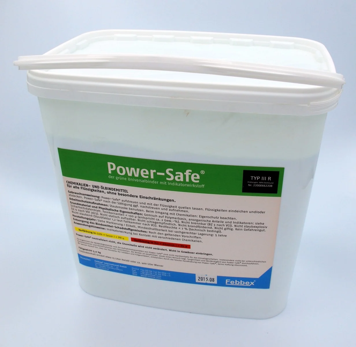 Absorbant pour huiles et produits chimiques Power-Safe
