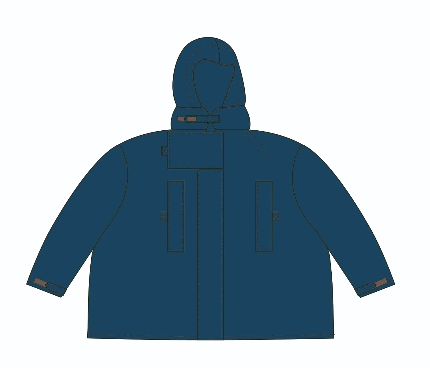 Poncho container
