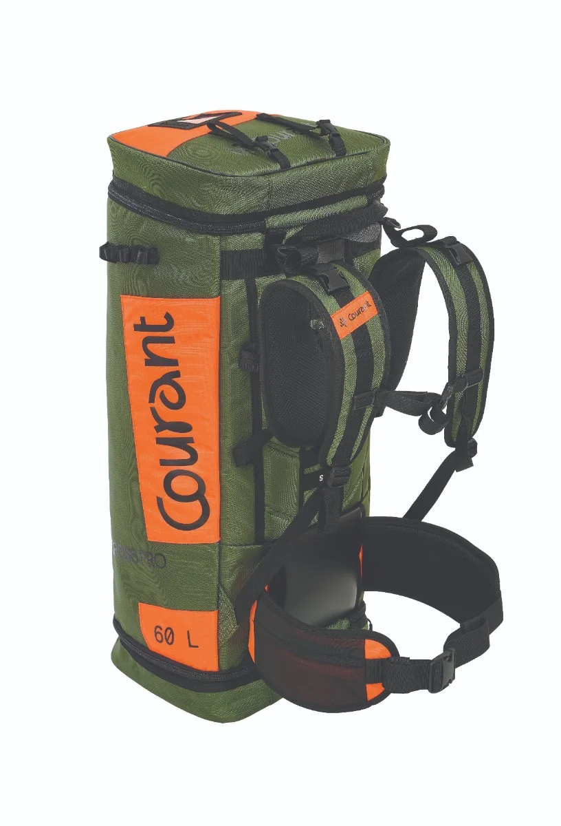 Sac à dos Courant Cross Pro 60 litres, kaki/orange